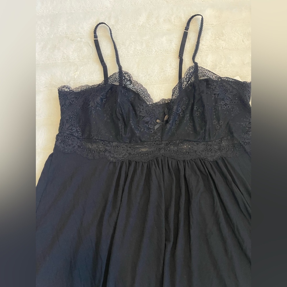 I.N.C. INTERNATIONAL CONCEPTS Heavenly Soft Lace-Trimmed Knit Nightgown Lingerie - Picture 5 of 5